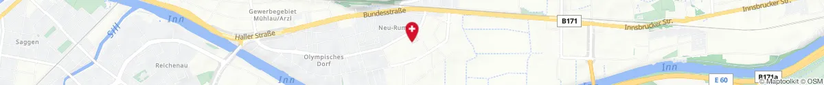 Kartendarstellung des Standorts für Rumer Spitz Apotheke in 6063 Rum